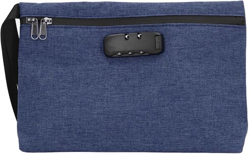 حقيبة إثبات الرائحة مع قفل تركيبة ، قفل قفل الأموال من القفل حقيبة لودائع بنك السفر النقد (الأزرق البحري) in Kuwait