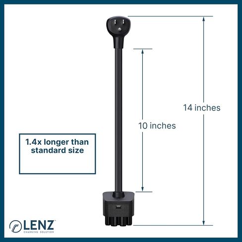 محول NEMA 14-30 لشاحن الهاتف المحمول Tesla Gen 2، قم بتوصيل شاحن الهاتف المحمول Tesla بمنفذ NEMA 14-30 240 فولت عند 32 أمبير (طول 14-30 15.5 بوصة) in Kuwait