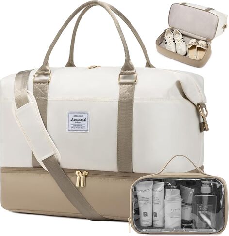LOVEVOOK Travel Bag Weekender Bags for Women, Carry on Overnight Bag with Shoe Compartment,Duffle Bag with Laptop Pocket,Hospital Bag for Labor Delivery,Gym Tote Bag with Toiletry Bag in Saudi Arabia