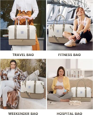 LOVEVOOK Travel Bag Weekender Bags for Women, Carry on Overnight Bag with Shoe Compartment,Duffle Bag with Laptop Pocket,Hospital Bag for Labor Delivery,Gym Tote Bag with Toiletry Bag in Saudi Arabia