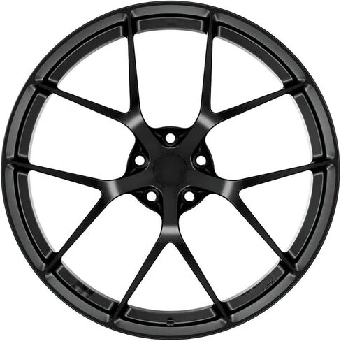 1PCS مخصص الساتان الأسود 5x114.3 5x120 عجلات مزورة عجلات رياضية تتوافق مع مرسيدس AMG متوافقة مع Audi RS متوافق مع BMW (Four_19in.) in Saudi Arabia