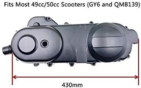 Crankcase cover QMB139 Moped 430mm GY6 49CC 50CC left Engine Long case Scooter in Saudi Arabia