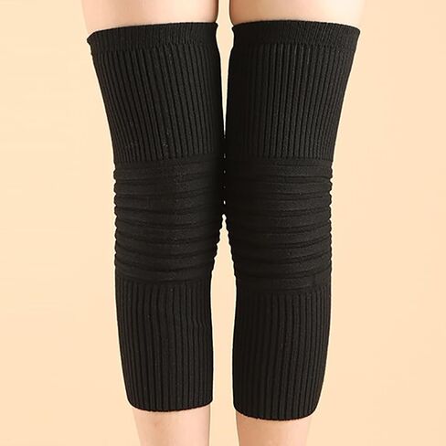 Winter Knee Warmer Knit Leg Warmers Knitted Warm Knee Pads Arthritic Knee Braces Sleeve Cycling Skiing Knee Protector in Saudi Arabia