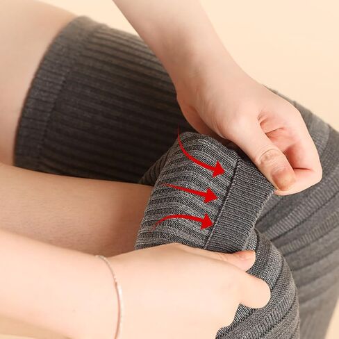 Winter Knee Warmer Knit Leg Warmers Knitted Warm Knee Pads Arthritic Knee Braces Sleeve Cycling Skiing Knee Protector in Saudi Arabia