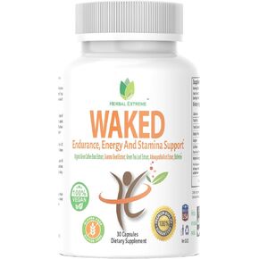 Waked Endurance, Energy And Stamina Support 30 Capsules Organic Green Coffee Bean Extract, Guarana Seed Extract, Green Tea Leaf Extract, Ashwagandha Root Extract, and Black Pepper Extract as BioPerine in Saudi Arabia