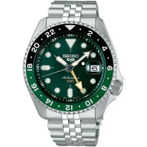 Seiko SSK035 5 Sports Automatic Silver-Tone with Green Dial GMT Series Watch in Kuwait