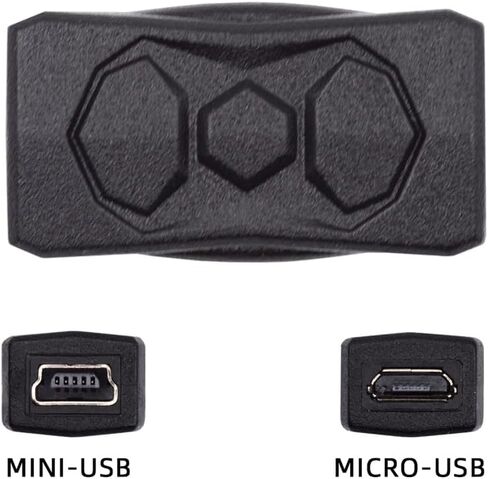 xiwai 90/360 درجة زاوية USB-C إلى محول Micro USB 4 حزم، USB2.0 نوع C أنثى إلى Micro USB ذكر محول بيانات الطاقة (يمين ويسار ولأعلى وأسفل) للهاتف اللوحي in Kuwait