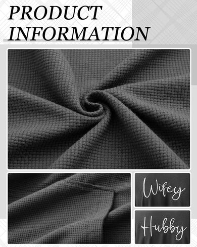 JECERY 2 Pack His and Hers Rets Hompts Cotton Waffle Kimono المطرزة مطابقة حفل زفاف الذكرى السنوية in Kuwait