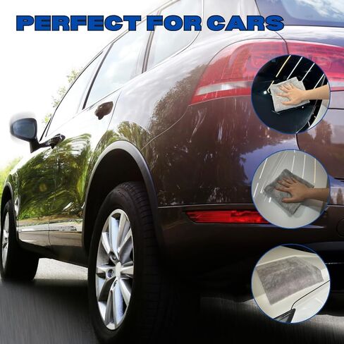 مناشف السيارات ذات الألياف الدقيقة 16 × 16 بوصة-6 حزمة ، 500gsm-القماش والتفاصيل الخالية من الخدش وخالية من الخدش للسيارات والسيارات (خضراء) in Kuwait