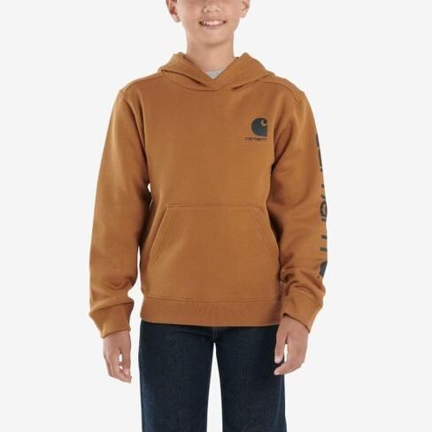 سويت شيرت Carhartt للأطفال CA6549 بأكمام طويلة - للأولاد الكبار - كبير (14/16) - ديب لاجون in Saudi Arabia