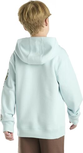 Carhartt Kid's CA6549 Long-Sleeve Graphic Sweatshirt - Big Boys - Large (14/16) - Deep Lagoon in Saudi Arabia