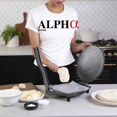 50520A 8 Inch Quesadilla Heavy Duty Empanada Press – Food-Grade Non-BPA Materials – Cast Iron Seasoning Tortilla Maker for Kitchen, Home Use in Saudi Arabia