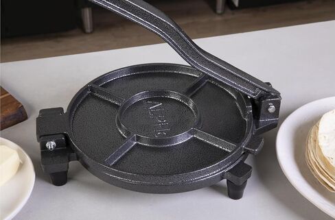 50520A 8 Inch Quesadilla Heavy Duty Empanada Press – Food-Grade Non-BPA Materials – Cast Iron Seasoning Tortilla Maker for Kitchen, Home Use in Saudi Arabia