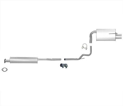 Complete Exhaust Resonator Muffler Pipe System Replacement Parts For Nissan Altima 2.5L 2002 2003 2004 2005 2006 in Kuwait