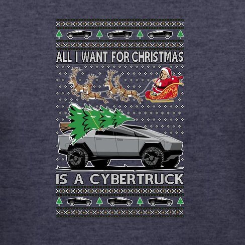 All I Want for Christmas is a Cybertruck Funny Tech Ugly Christmas Sweater Mens Womens Unisex Shirts, Tops in Saudi Arabia