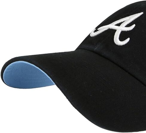 '47 MLB Rose Pink Clean Up Adjustable Hat Cap, Adult One Size (Atlanta Braves) in Saudi Arabia