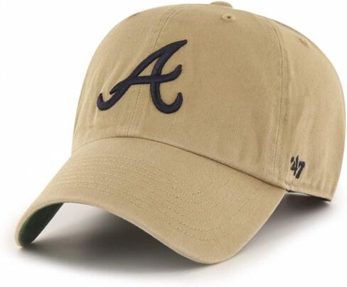 '47 MLB Rose Pink Clean Up Adjustable Hat Cap, Adult One Size (Atlanta Braves) in Saudi Arabia