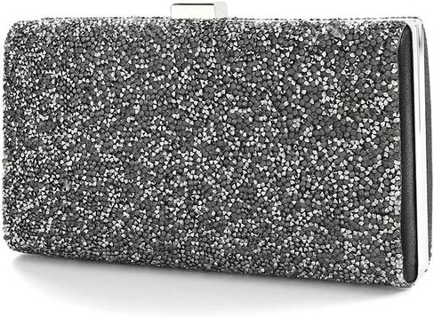 ELABEST Glitter Evening Clutch Bag Rhinestone Handbag Crossbody Purse Wedding Party Bag for Women and Girls (Double sided red crystal) in Saudi Arabia