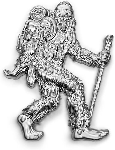 شعار شارة سيارة Sasquatch - يمينًا في الأسود غير اللامع in Kuwait
