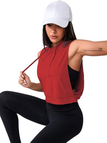 SweatyRocks Women's Sleeveless Workout Top Gym Activewear Crop Tank Top Open Side Shirt for Athletic Exercise Dusty Pink Small in Saudi Arabia