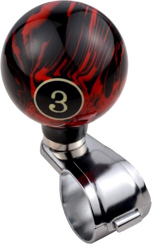 Lunsom Steering Wheel Power Handle, Car Turning Helper Suicide Knobs Steering Wheel Spinner Knob Fit for Vehicle Truck SUV,No.8 in Saudi Arabia