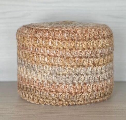 Crochet Toilet Paper Cover, Mega Roll Size - Toilet Paper Cozy (Cobblestone Ivy) in Kuwait