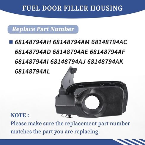 68148794AH Fuel Door Filler Housing Compatible with Jeep Grand Cherokee 2014-2022 / Grand Cherokee WK 2022 Fuel Tank Cover Inner Seat 68148794AC 68148794AM in Saudi Arabia