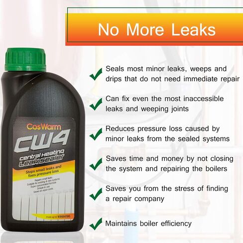 CW4 CENCERT CENCERT HEAD SEANER - لما يصل إلى 18 مشعة واحدة - SEAL SEAL & STOP - SEALANT المبرد والمرجلات - يتوقف عن التسربات الطفيفة والبكاء ، ويصلح فقدان الضغط في التسخين الهيدروني in Saudi Arabia