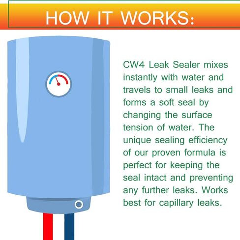 CW4 CENCERT CENCERT HEAD SEANER - لما يصل إلى 18 مشعة واحدة - SEAL SEAL & STOP - SEALANT المبرد والمرجلات - يتوقف عن التسربات الطفيفة والبكاء ، ويصلح فقدان الضغط في التسخين الهيدروني in Saudi Arabia