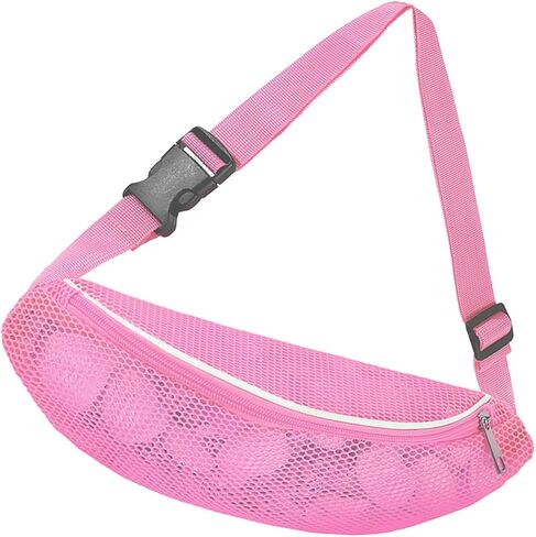 Shell Bag Mesh Beach Bag for Holding Shells Beach Toys Sand Toys Swimming Accessories for Boys and Girls 2 Piece (Pink&Green) in Saudi Arabia