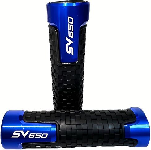 7/8" 22mm CNC Anti-Slip Grips Fit for Suzuki SV650/SV650S/SV650X 1999-2025 | 3-Color Options (Black/Blue/Red) in Saudi Arabia
