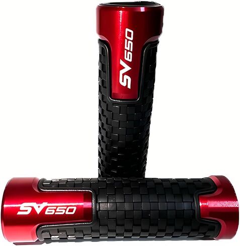 7/8" 22mm CNC Anti-Slip Grips Fit for Suzuki SV650/SV650S/SV650X 1999-2025 | 3-Color Options (Black/Blue/Red) in Saudi Arabia