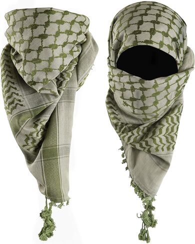 Premium Shemagh ScarF - Beautiful Gift Box - Large Arab Tactical Military Desert Head Neck Keffiyeh Wrap with Tassels in Saudi Arabia