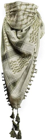 Premium Shemagh ScarF - Beautiful Gift Box - Large Arab Tactical Military Desert Head Neck Keffiyeh Wrap with Tassels in Saudi Arabia