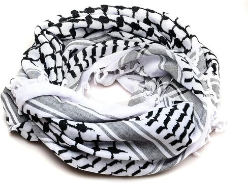 Premium Shemagh ScarF - Beautiful Gift Box - Large Arab Tactical Military Desert Head Neck Keffiyeh Wrap with Tassels in Saudi Arabia