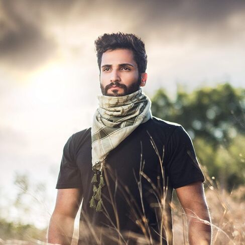 Premium Shemagh ScarF - Beautiful Gift Box - Large Arab Tactical Military Desert Head Neck Keffiyeh Wrap with Tassels in Saudi Arabia