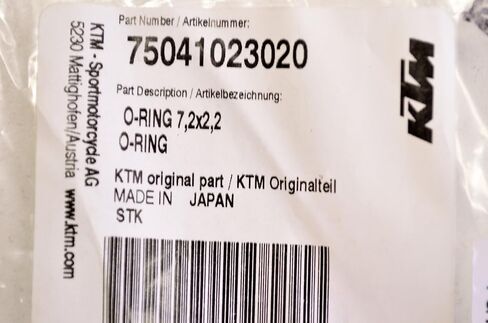 جديد OEM KTM O-Ring 7،2x2،2 75041023020 in Kuwait