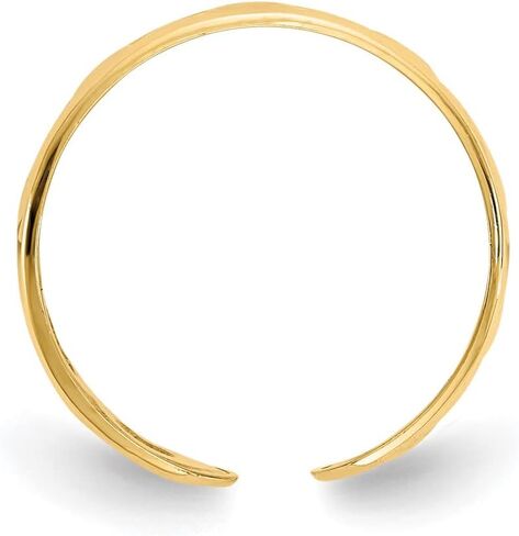 Solid 14k Yellow Gold Heart Toe Ring (6mm) in Saudi Arabia