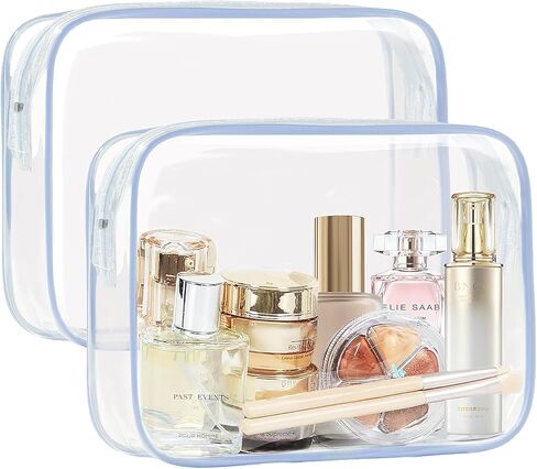 coshaysoo حقيبة ماكياج واضحة preppy واقية من الشمس الحقيبة للماء الشاطئ حمام السباحة السفر الأشياء الصيف الاشياء السفر مستحضرات التجميل الملحقات للنساء في سن المراهقة فتاة هدية مع لطيف الشنيل رسالة التصحيح الوردي الشمس in Kuwait