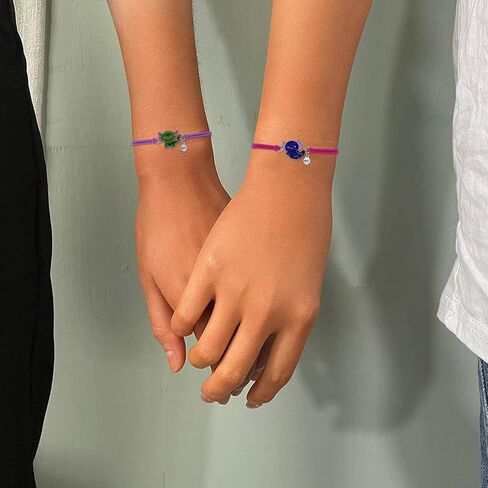 Axolotl/Sea Turtle/Mermaid BFF Bracelets for 2, Animal Friendship Bracelet, Mood Change Colour, Best Friend Mermaid Turtle Axolotl Gifts in Kuwait