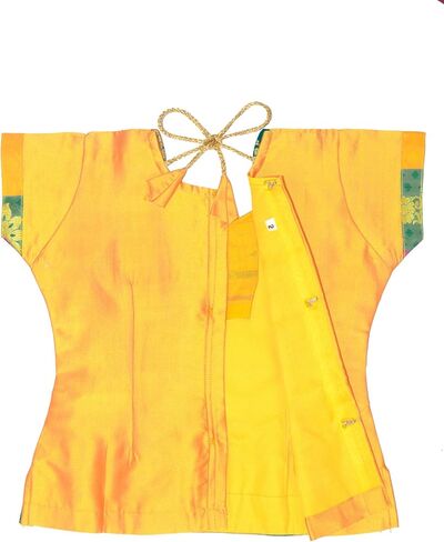Chandrakala Lehanga Pattu Pavadai For Girls Kids South Indian Dress-6-12 Months, Maroon Multicolour (KL113MAR1) in Saudi Arabia