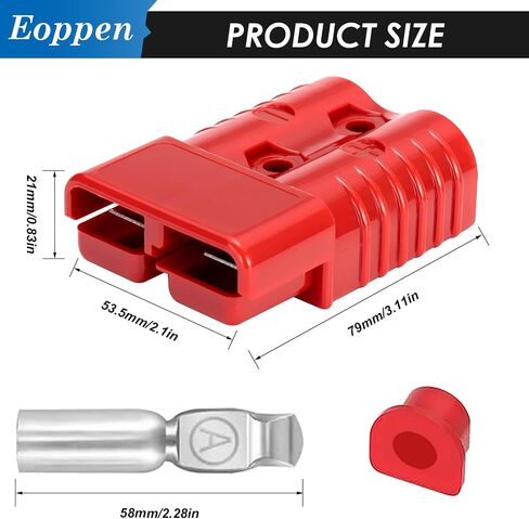 4Pcs 175Amp Battery Quick Connect/Disconnect, 2-4 Gauge Wire Harness Plug Kit 12V-36V Battery Cable Connector for RV Winch Trailer in Saudi Arabia