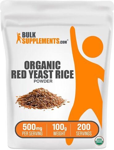 plksupplements.com مسحوق الأرز الأحمر العضوي - ملحق الأرز الأحمر ، لصحة القلب - صديقة للنباتات ، 500 ملغ لكل وجبة ، 500 جرام (1.1 رطل) (حزمة 1) in Saudi Arabia