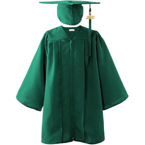 Shiny Kids Graduation Cap and Gown, 2025 Tassel Charm Set, Kindergarten Graduation Outfit, Preschool Graduate Gowns in Kuwait