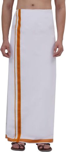 رجالي القطن العادي dhoti مع حدود اللون in Kuwait