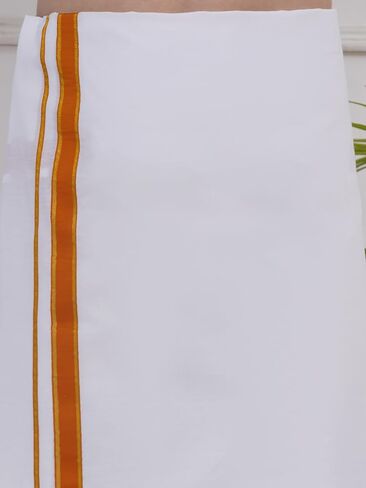 رجالي القطن العادي dhoti مع حدود اللون in Kuwait