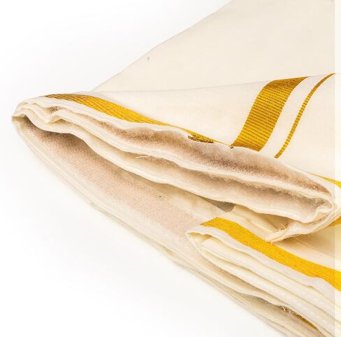 Cotton Dhoti Adjustable Indian traditional Vesti Mundu with Golden Border for Religious Occasion Wedding and Gifting in Saudi Arabia