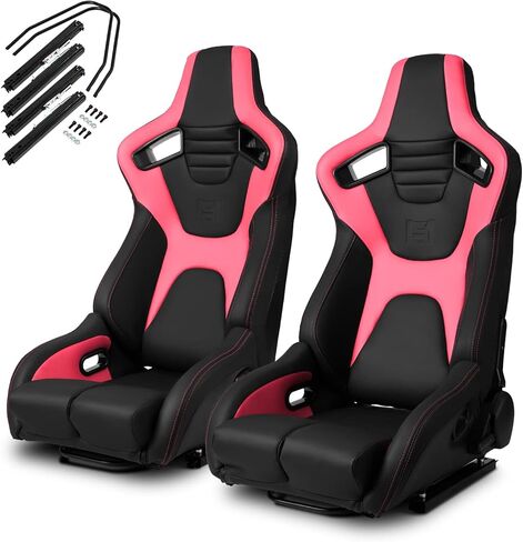 ModifyStreet [Venom Series] Black+Blue PVC مقاعد سباقات رياضية قابلة للرياض in Kuwait