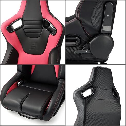 ModifyStreet [Venom Series] Black+Blue PVC مقاعد سباقات رياضية قابلة للرياض in Kuwait