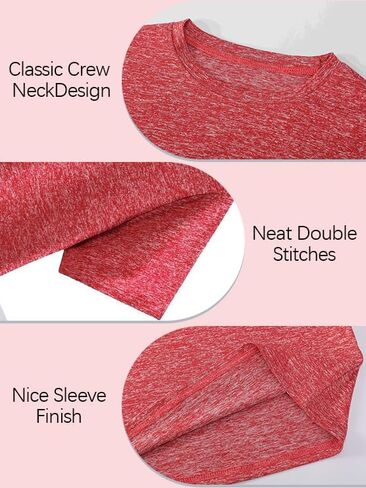 Girls/Kids/Teen Quick Dry Sport T Shirts Moisture Wicking Tee Shirts Athletic Tops（Age 5-18Y） in Kuwait